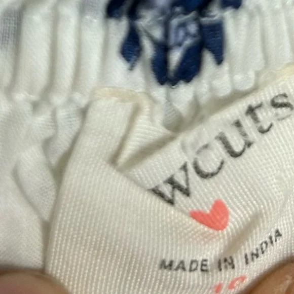 Crew Cuts J.Crew girls Dress Girls 10 indigo blue white puff sleeves batik print - Picture 2 of 13